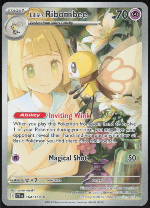 Lillie's Ribombee - SV09: Journey Together #164/159 - Pokemon Card