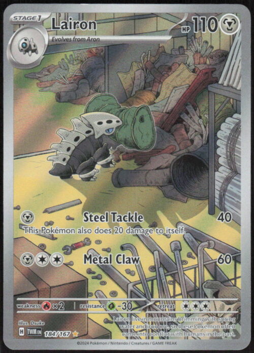 Lairon - SV06: Twilight Masquerade #184/167 - Pokemon Card