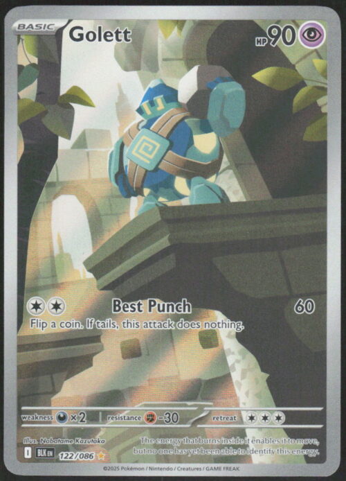 Golett - SV: Black Bolt #122/086 - Pokemon Card